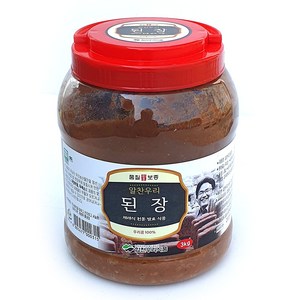 [전통식품] 합천우리식품 알찬우리 된장3kg 시골 조선 재래식 집된장, 3kg, 1개