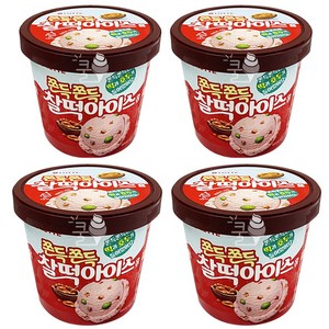 롯데 쫀득쫀득 찰떡아이스 홈 컵 6개입 떡 호두 맛 시원한 옛날아이스크림 간식용, 660ml, 6개