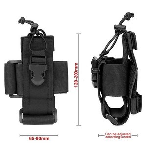 밀리터리 전술 라디오 파우치 나일론 허리 팩 벨트 가방 포켓 군사 사냥 액세서리 03 black *... black, [03] black, 1개