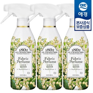 르샤트라1802 섬유탈취제 뮤게부케 본품, 400ml, 3개