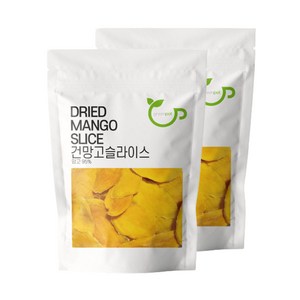 건조 망고 95% 촉촉한 건망고 말랭이 400g, 2개