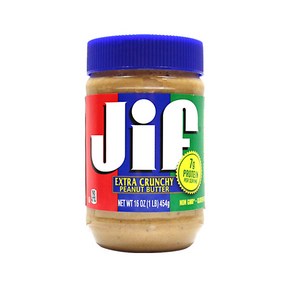 Jif 크런치 땅콩버터, 454g, 2개