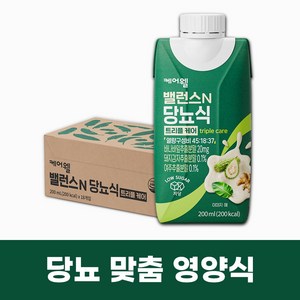 케어웰 밸런스N 당뇨식 트리플 케어, 18개, 200ml