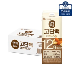 연세두유 고단백 아몬드 & 잣 두유, 24개, 190ml