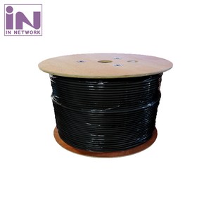 (IN) CAT7 10G SSTP랜케이블 100M 블랙 23AWG 이중차폐, 1개