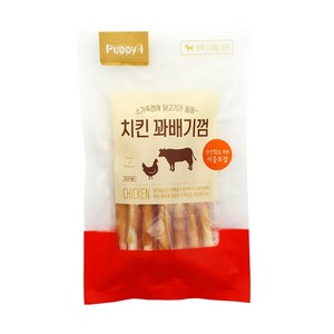 퍼피아이 강아지 간식 100g, 치킨꽈배기껌, 5개