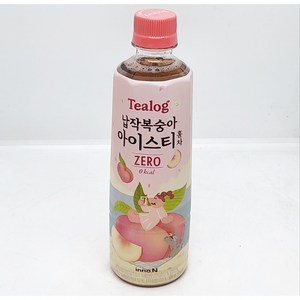 티로그 납작복숭아 아이스티 제로, 500ml, 12개