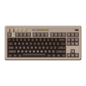 [국내정발] 8BitDo 레트로 키보드 Retro Mechanical Keyboard [M N C64 F], C64(차콜)