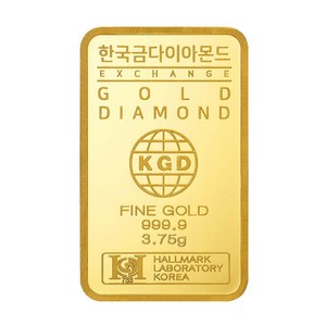 한국금다이아몬드 순금 골드바 3.75g 금시세 (24K 99.99%)