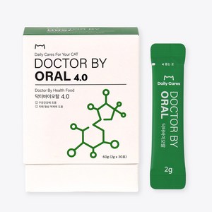 닥터바이 오랄 고양이 구강 영양제 치태 입냄새 케어, 1세트