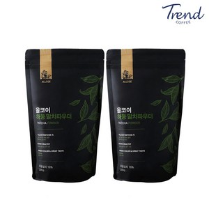 트렌드커피 올코이 하동 말차 파우더 세트, 500g, 2개, 1개입