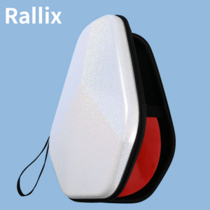 Rallix 탁구 라켓 케이스 하드쉘 EVA 방수 탁구채 가방, 화이트, 1개