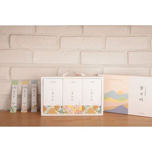 [꿀앤비] 천연벌꿀 아카시아 야생화 밤 스틱3종세트(국내산-경남 창녕군), 기본선물박스, 1개, 300g