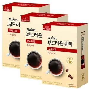 맥심 부드러운블랙 오리지날 100T, 100개입, 3개