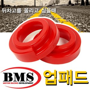 BMS 리어 10mm 업패드(그랜져HG)/뒤차고 전용 업패드, 1개