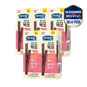 아이얌 부드러운 육포, 쇠고기맛, 30g, 5개