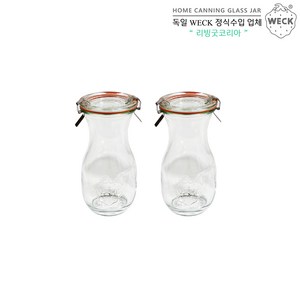 WECK 쥬스형 290ml(No.763)고무링&클립 2개 세트, 단품