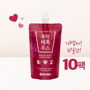 푸드닥터S 푸닥 해톡주스, 10개, 100ml