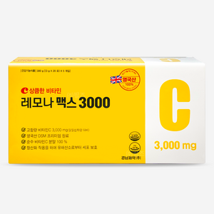 경남제약 레모나 맥스 3000 고함량 비타민C 3000mg 상큼한 비타민, 3g, 100개