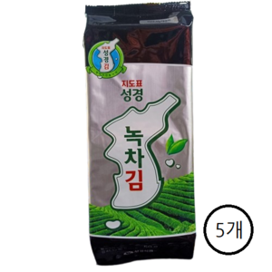 지도표 성경 녹차조각김 50g x 5개