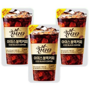 칸타타 아이스 블랙 파우치 230ml 50팩, 50개