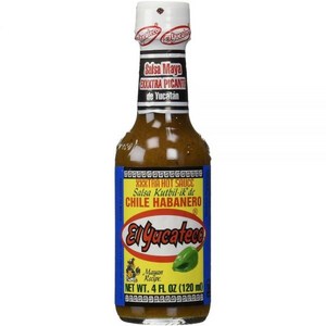 EL YUCATECO SAUCE HABANERO XTRA HOT 118ml(4액량 온스) (4팩), 4개, 118ml