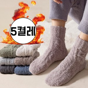 디코앤코 여성 남성 기모양말 발열양말 5켤레