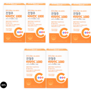 진정주 비타C1000 1100mg x 600정 진정주몰, 100정, 6개