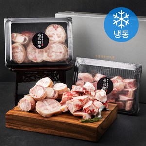 횡성한우 건강세트 우족 2kg + 사골 2kg (냉동) +부직포가방, 4kg, 1세트