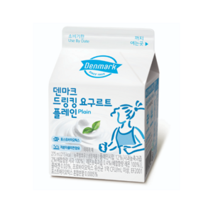 덴마크 드링킹요구르트 플레인 275mL냉장무배, 275ml, 15개