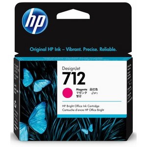 HP712 빨강(마젠타) 잉크 3ED68A 디자인젯T650 T630 T230 T250, 1개