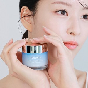 슈어픽 아쿠아 샤이닝 크림 | 5중 히알루론산 속건조 진정 여름 시카 수분 크림 50ml 단품, 1개