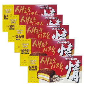 오리온 초코파이정 대용량 30개입(1170g) X 5박스, 1.17kg, 5개