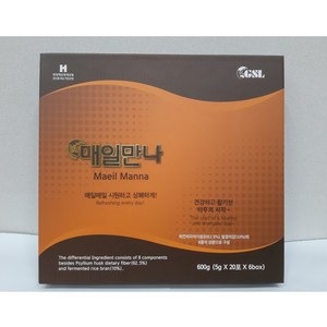 GSL 매일만나차전차피 식이섬유 (5g * 60포), 300g, 1개