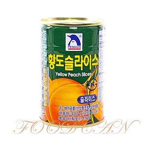 펭귄 황도슬라이스 400g 복숭아 과일 통조림, 1개