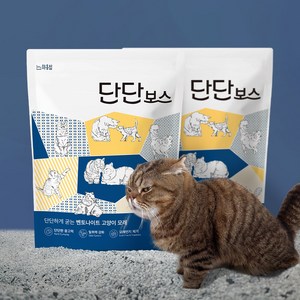 먼지없이 단단한 벤토나이트 모래 단단 6kg 야옹섬, 2개