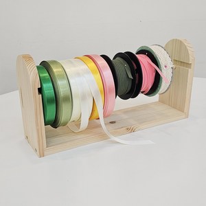 심플 원목 리본걸이 1단 꽃집 공방, 네추럴, 1개