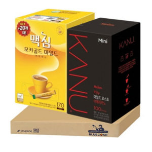 [블루존] 맥심 모카골드 170티+카누 미니 마일드 로스트 아메리카노100티, 1개, 900mg