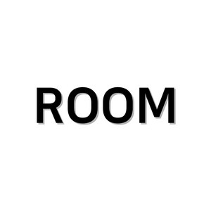 스튜디오투명 화장실 표지판, ROOM, 1개