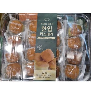 부드럽고 촉촉한 한입 카스테라 640g (20g X 32개입), 1개