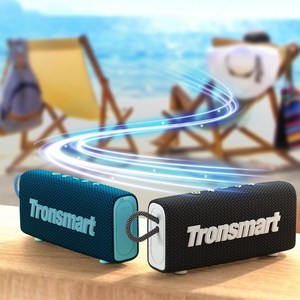 Tronsmart Trip 휴대용 블루투스 스피커 20시간 IPX7방수 TWS 3.5mmAux, blue