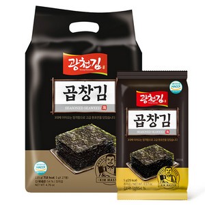 광천김 곱창김 도시락김 27봉 선물세트, 135g, 1개