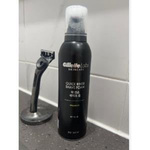 질레트랩스 퀵 린스 쉐이브 폼, 1개, 240ml