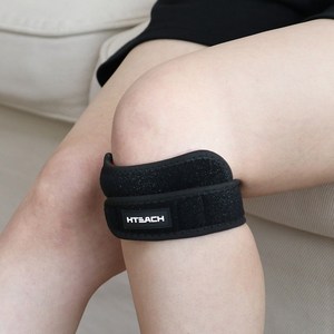 혁선생 의료용 무릎보호대 슬개골 아대 Knee H-05, Black, 1개