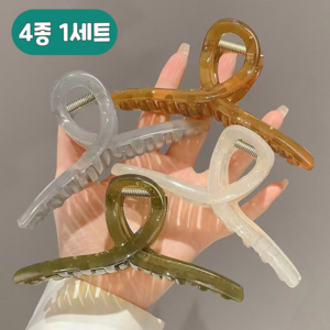 니즈유 13cm 빅사이즈 러블리 유광 집게핀