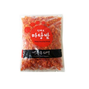 마당발 냉동 홍피망 다이스 1kg, 1개