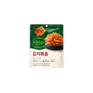 (무료배송) 비비고 김치볶음 80g, 6개