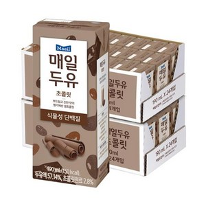 매일두유 매일유업 초콜릿, 190ml, 48개