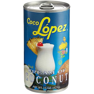 Coco Lopez Ceam of Coconut 코코넛 로페즈 크림 4팩 세트, 425g, 1개