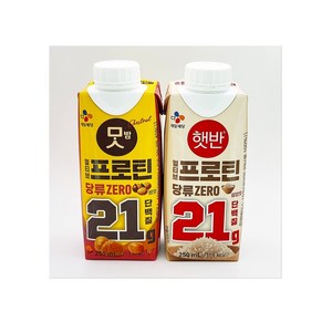 씨제이 얼티브 프로틴 당류제로 250ml 쌀밥맛 18개 + 맛밤 18개 (36개구성), 36개